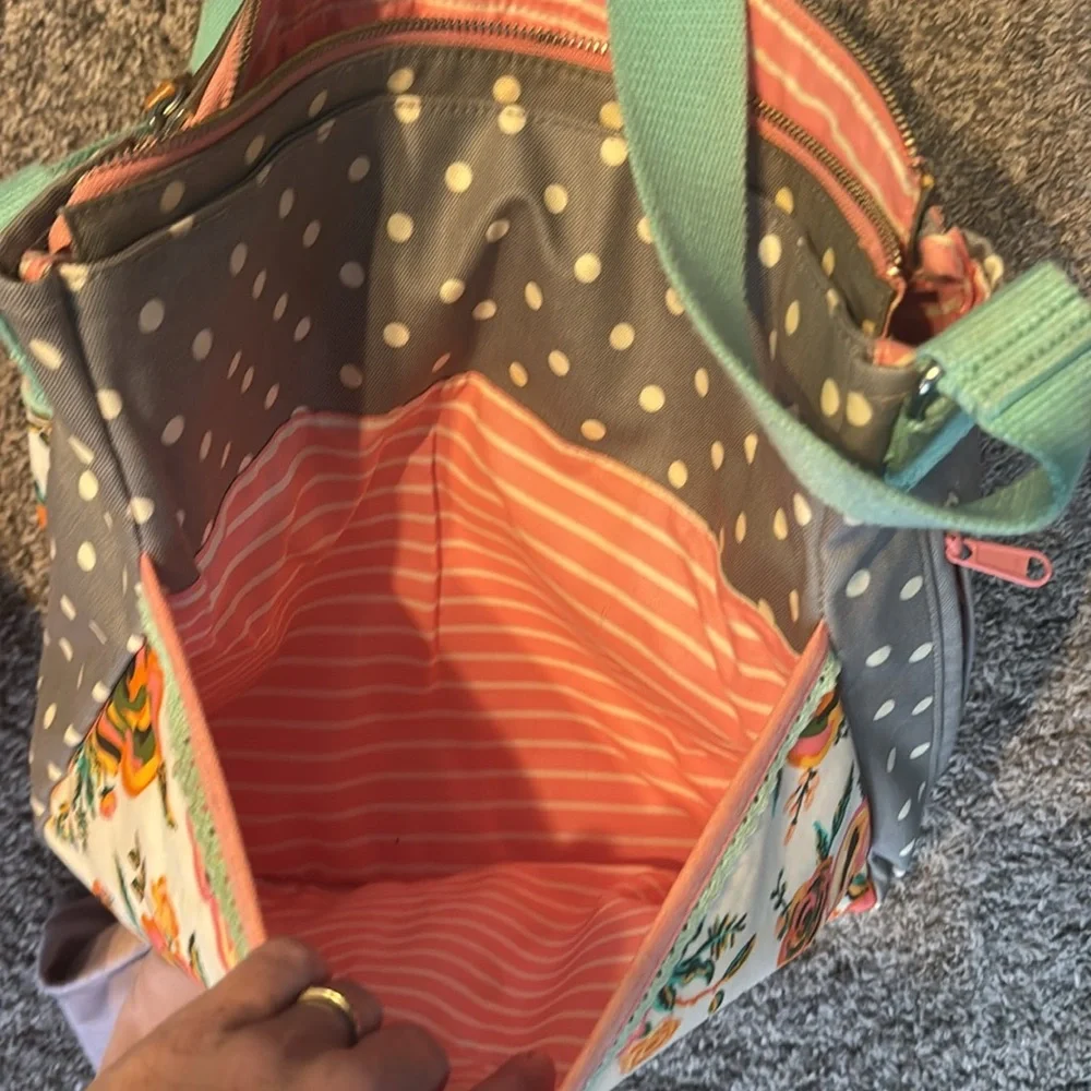 Matilda Jane Diaper Bag Floral and polka dots